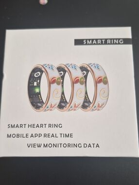 Smart Heart Ring Smart Ring - Floral White